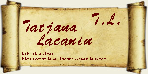 Tatjana Lačanin vizit kartica